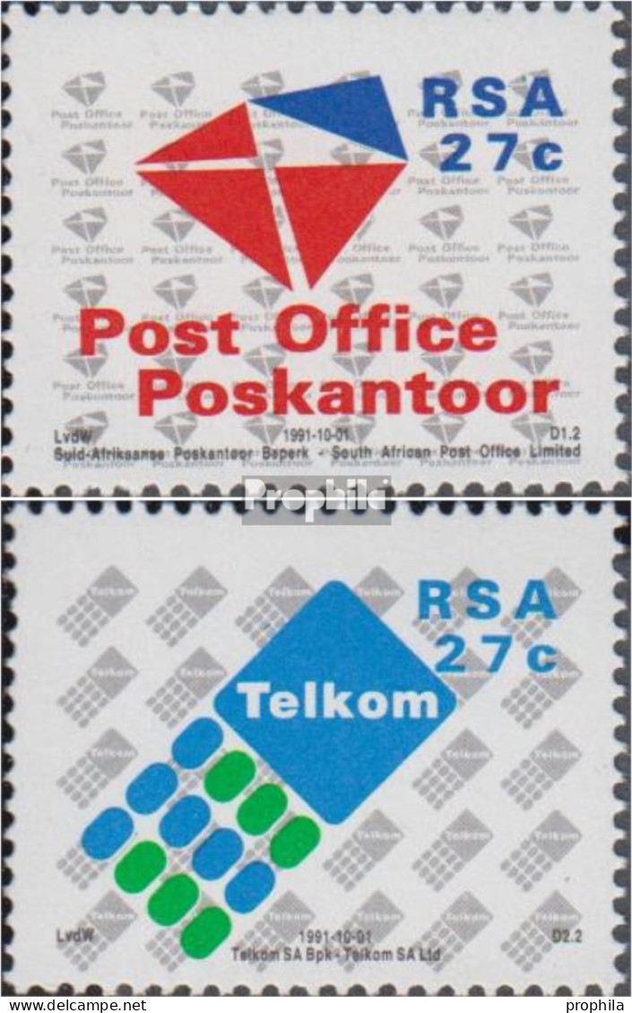 Südafrika 823-824 (kompl.Ausg.) Postfrisch 1991 Überleitung Postdienste - Ungebraucht