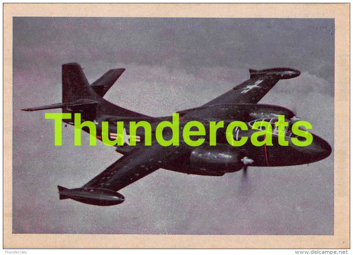 CHROMO TRADING CARD AVIATION AVION AIRPLANE PLANE PREMIERE TRADING CARDS OKAK 1957 NORTH AMERICAN AJ 1 ATTACK BOMBER - Avions