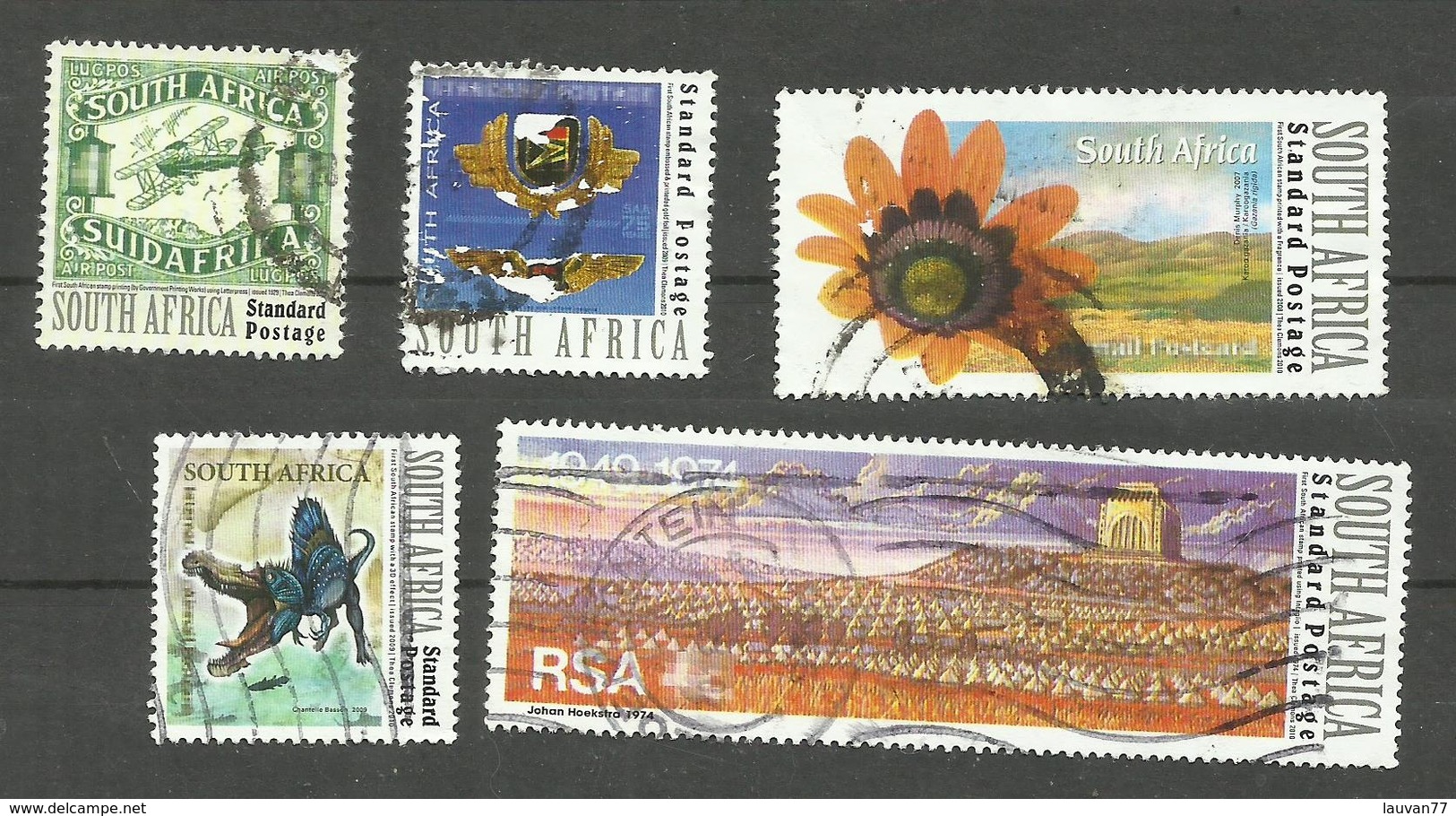 Afrique Du Sud N°1542, 1543, 1548, 1550, 1551 - Gebruikt