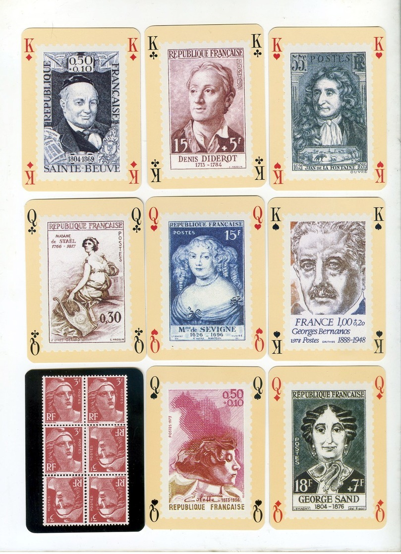 Jeu De 55 Cartes à Jouer Grimaud PHILATELIE TIMBRE ROUGE NEUF - Cartes à Jouer Classiques