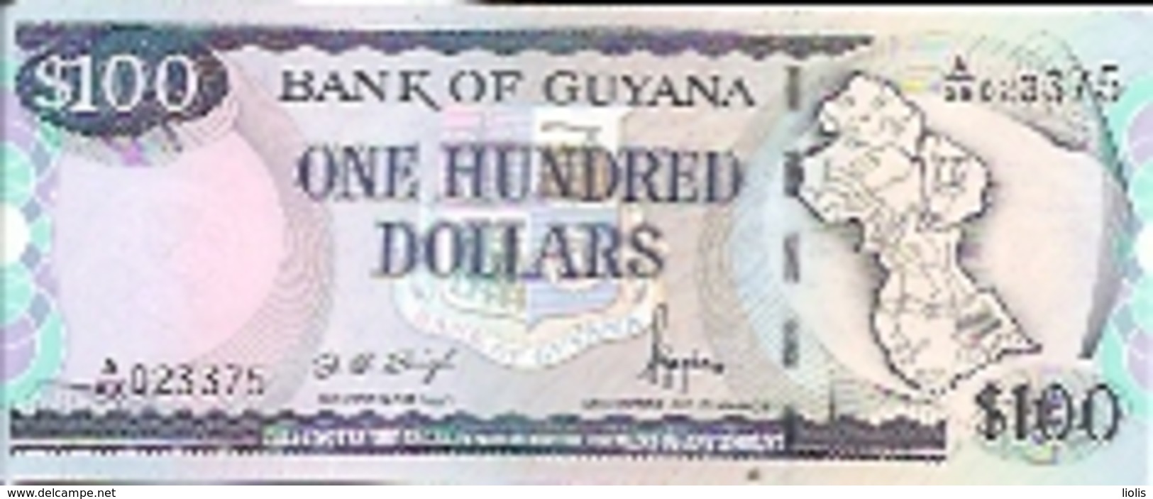 Guyana  P-31  100 Dollars  1999  UNC - Guyana