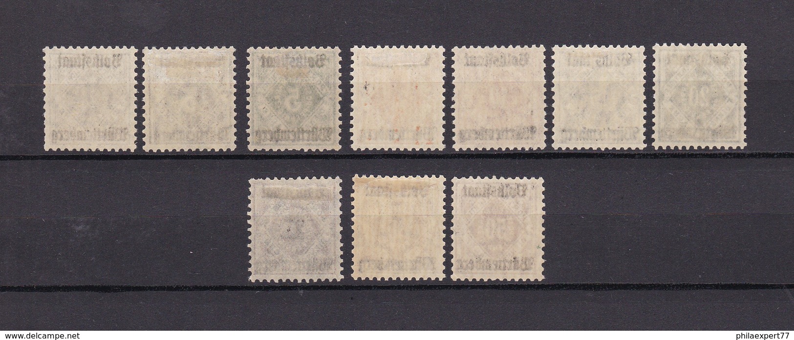 Wuerttemberg - Dienst - 1919 - Michel Nr. 134/143 - 49 Euro - Sonstige & Ohne Zuordnung