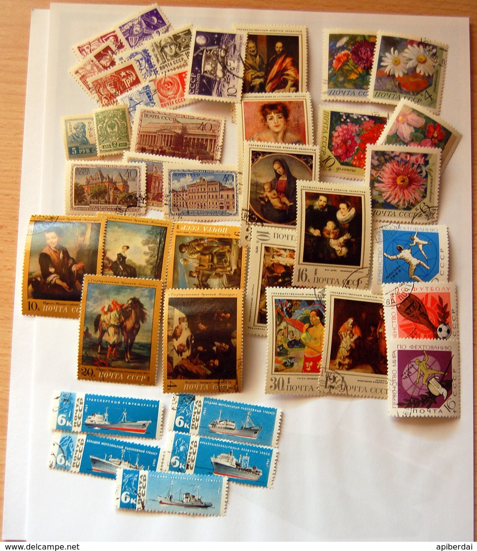 URSS - 40 Stamps Used - Some Complete Series - Mezclas (max 999 Sellos)