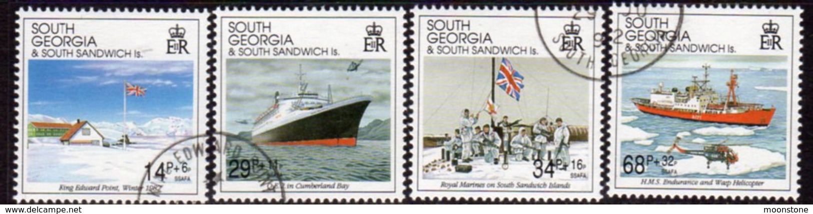 South Georgia 1992 10th Anniversary Of Liberation Set Of 4, Used, SG 218/21 - Falkland Islands