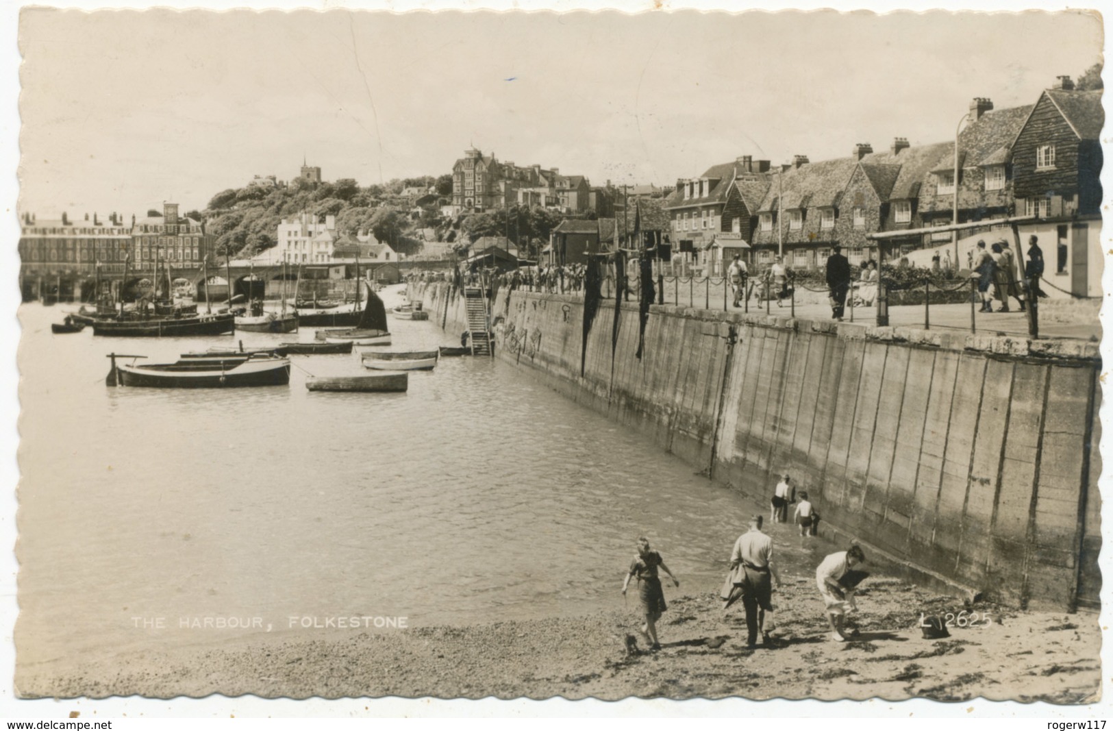 The Harbour, Folkestone, 1959 Postcard - Folkestone