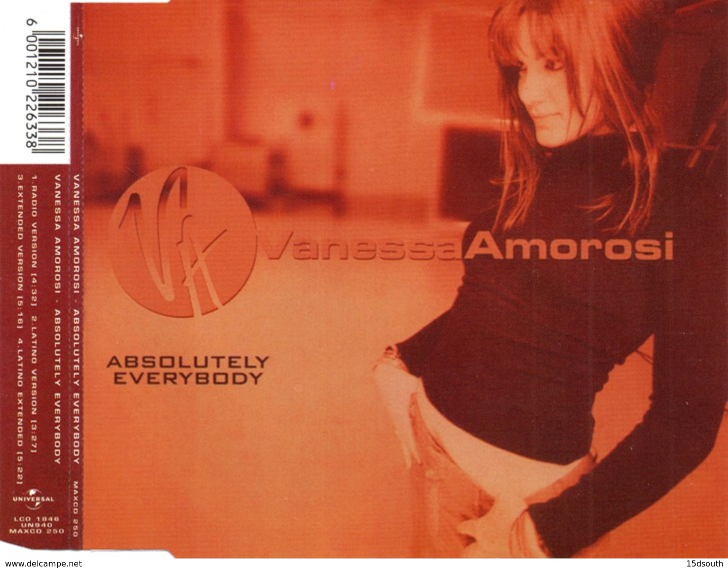 Vanessa Amorosi Absolutely Everybody Single CD - Dance, Techno & House