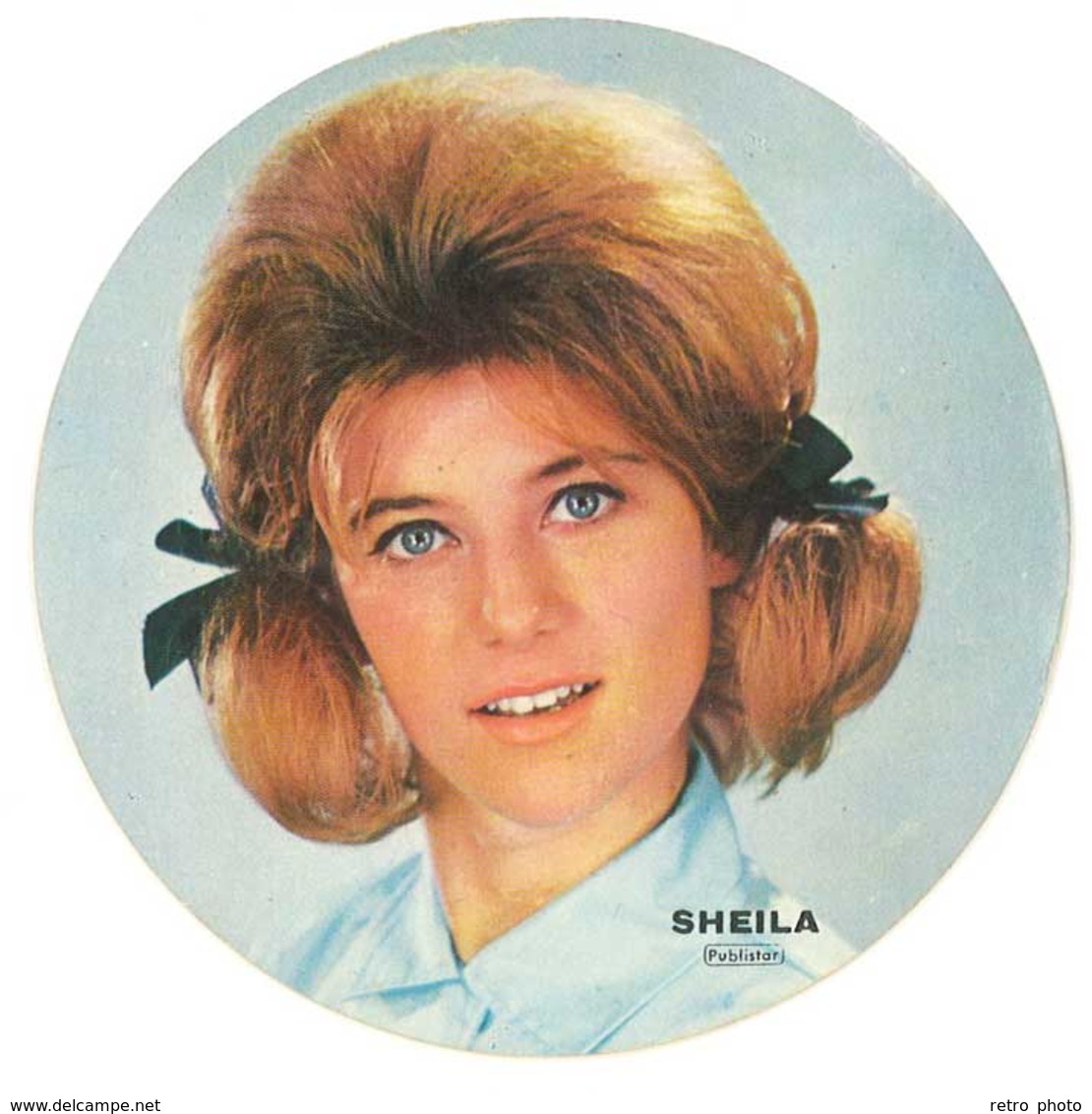 Pub Cartonnée Publistar : Sheila ( Disques Philips ) - Photographs