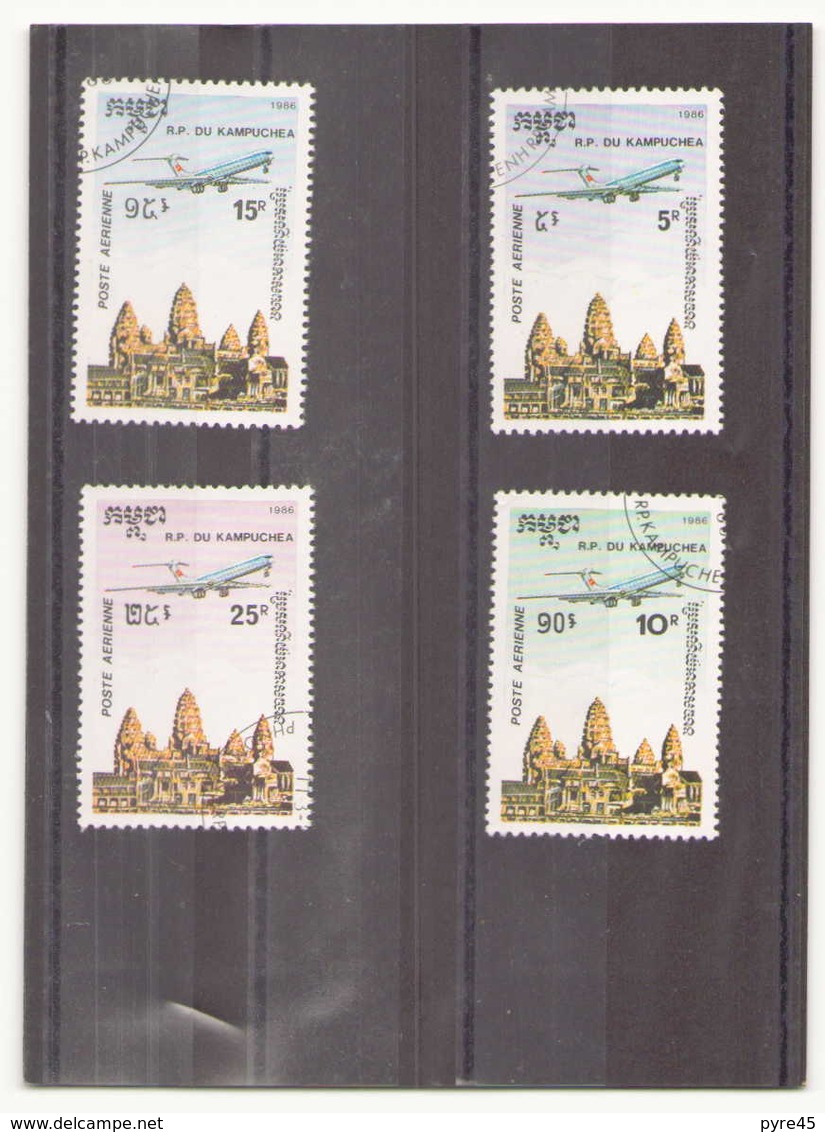 Kampuchea 1986,poste Aérienne N° 36 / 39 Oblitéré - Kampuchea