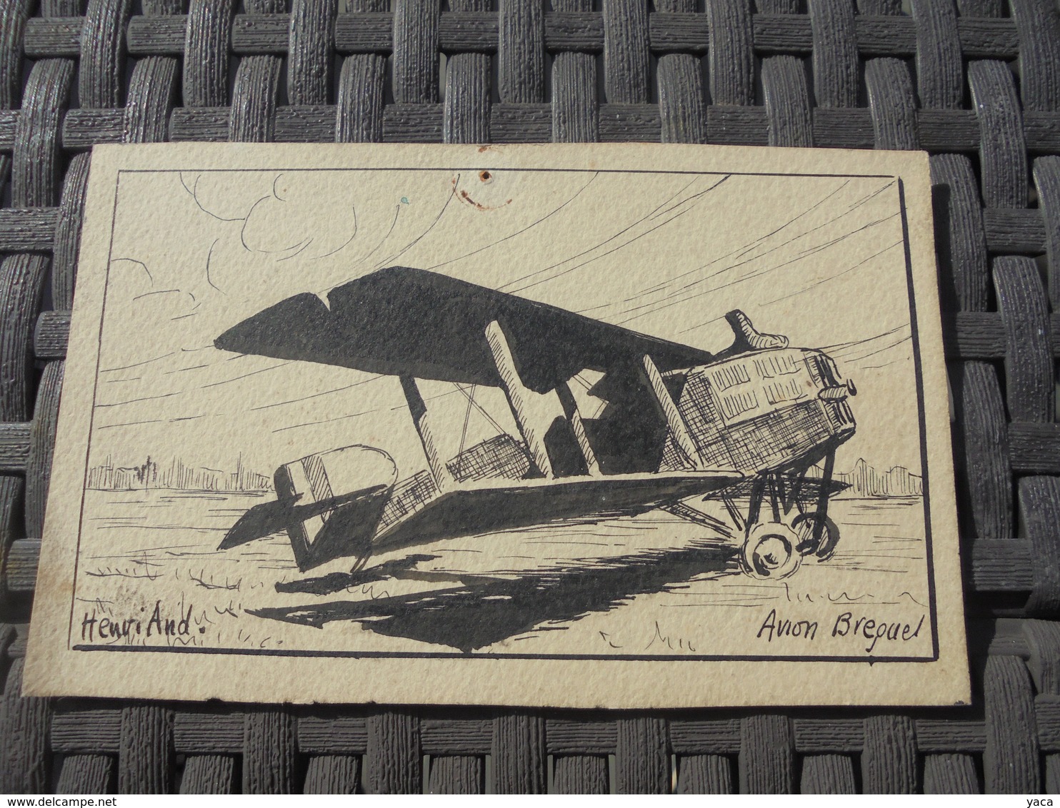 Dessin Avion Breguet  Illutrateur Henry And - ....-1914: Voorlopers