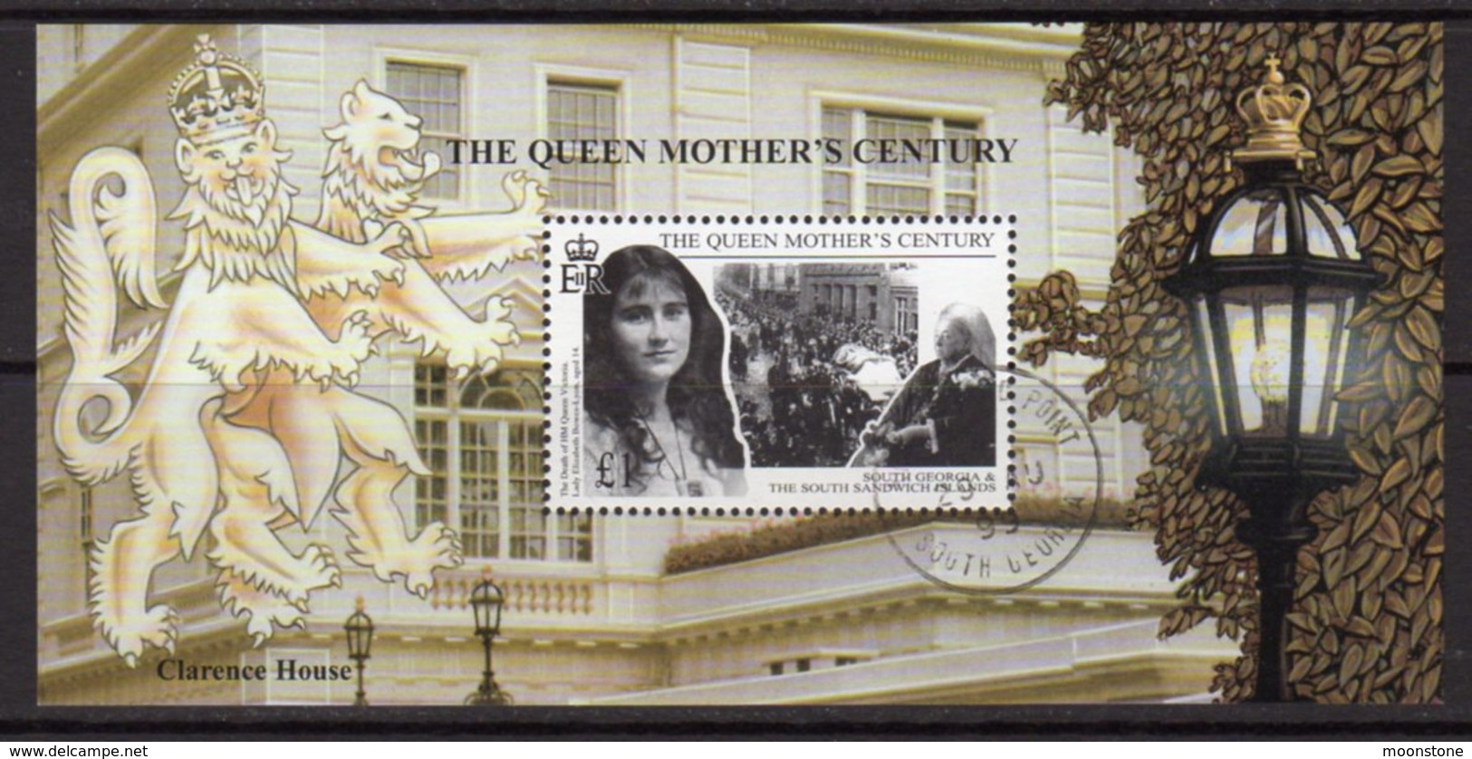 South Georgia 1999 Queen Mother's Century MS, Used, SG 293 - Falkland Islands