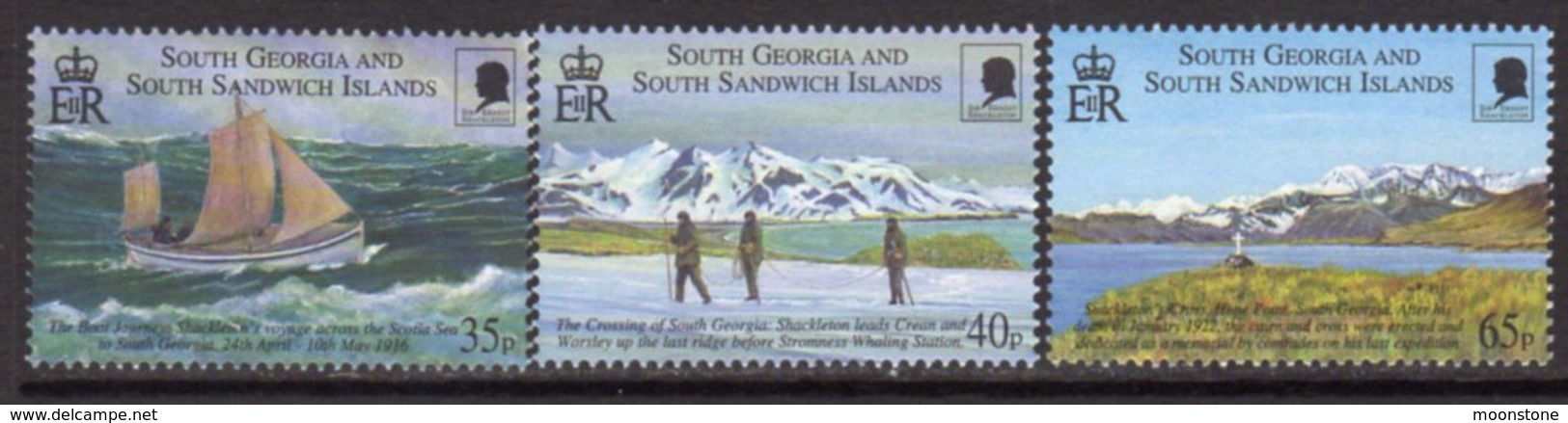 South Georgia 2000 Shackleton's Trans-Antarctic Expedition Set Of 3, MNH, SG 312/4 - Falkland Islands