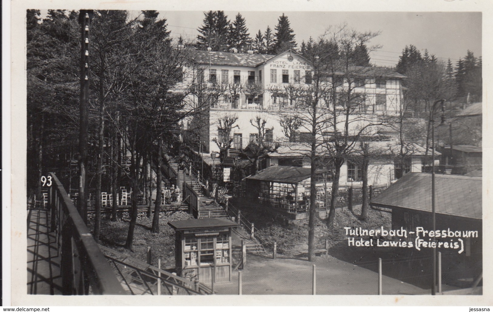 AK - TULLNERBACH-PRESSBAUM - Ehemaliges "Hotel Lawies" (A.u.F. Feiereis) 1926 - St. Pölten