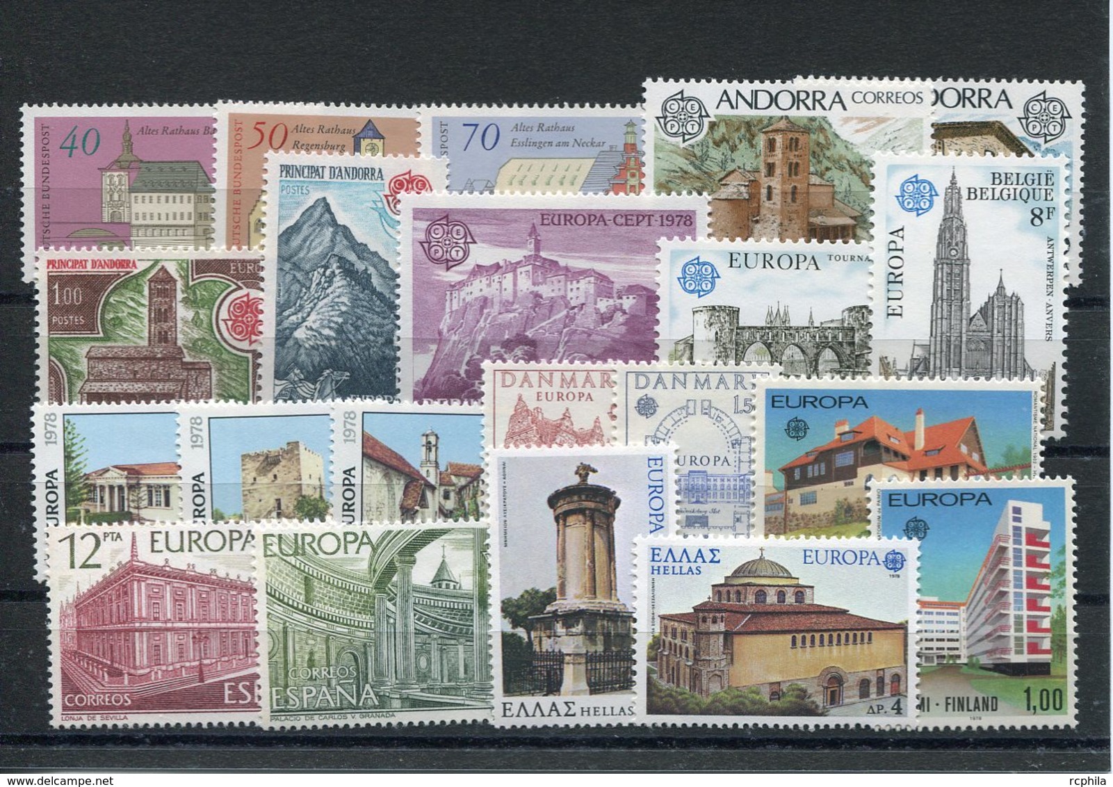 RC 10316 EUROPA 1978 LOT NEUF SANS CHARNIERE ** MNH TB - Sammlungen