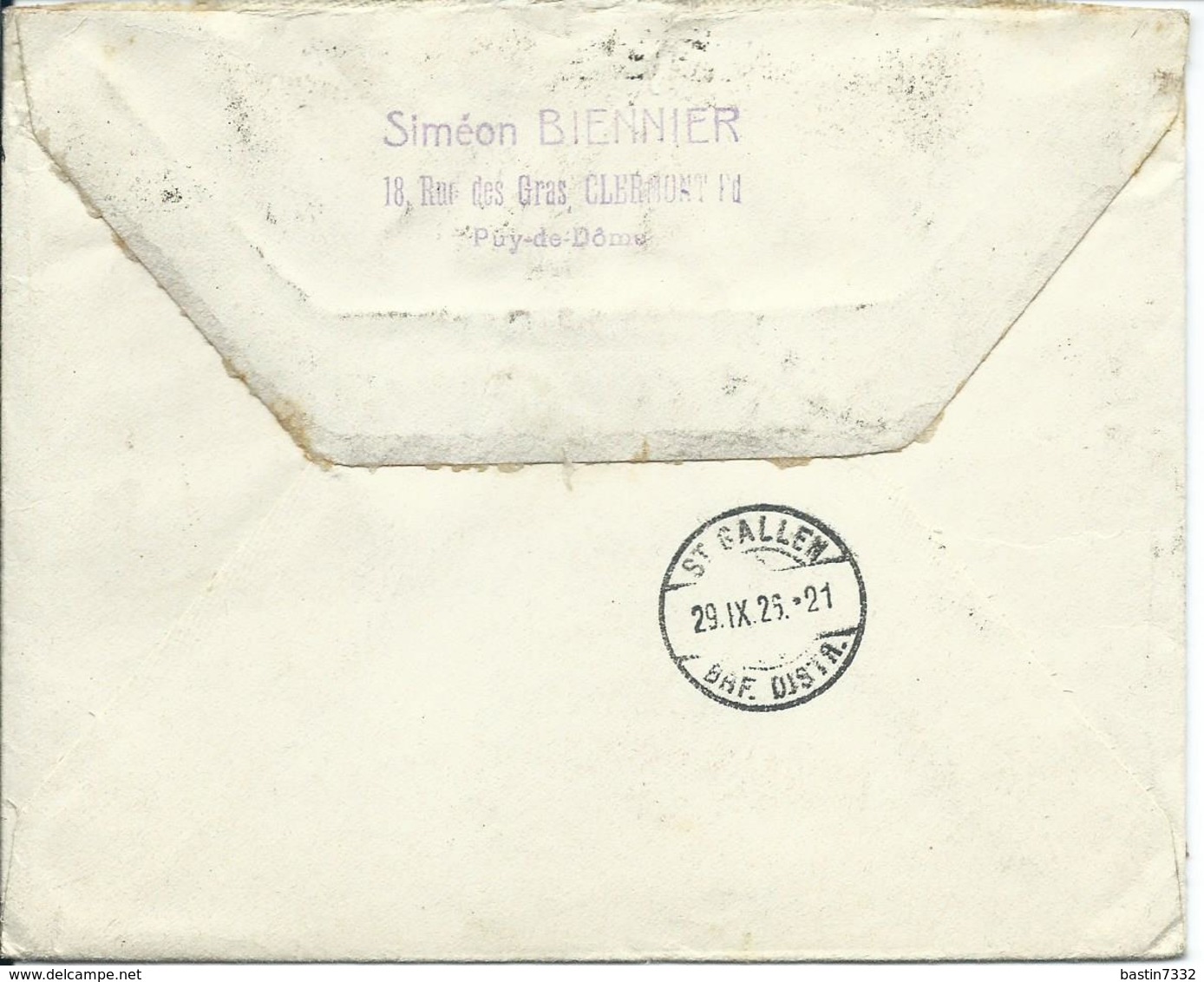 1924/28 France 2x Old Letter To Switzerland - 1921-1960: Modern Tijdperk