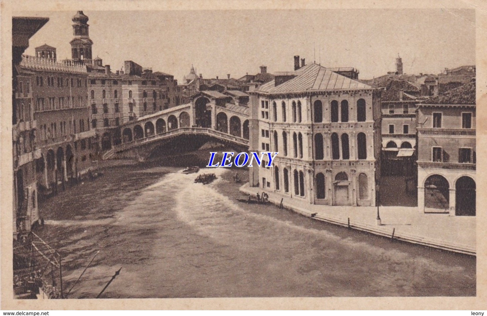 CPSM 9X14  D' ITALIE - VENEZIA - CANAL GRANDE E PONTE Di RIALTO - - Altri & Non Classificati