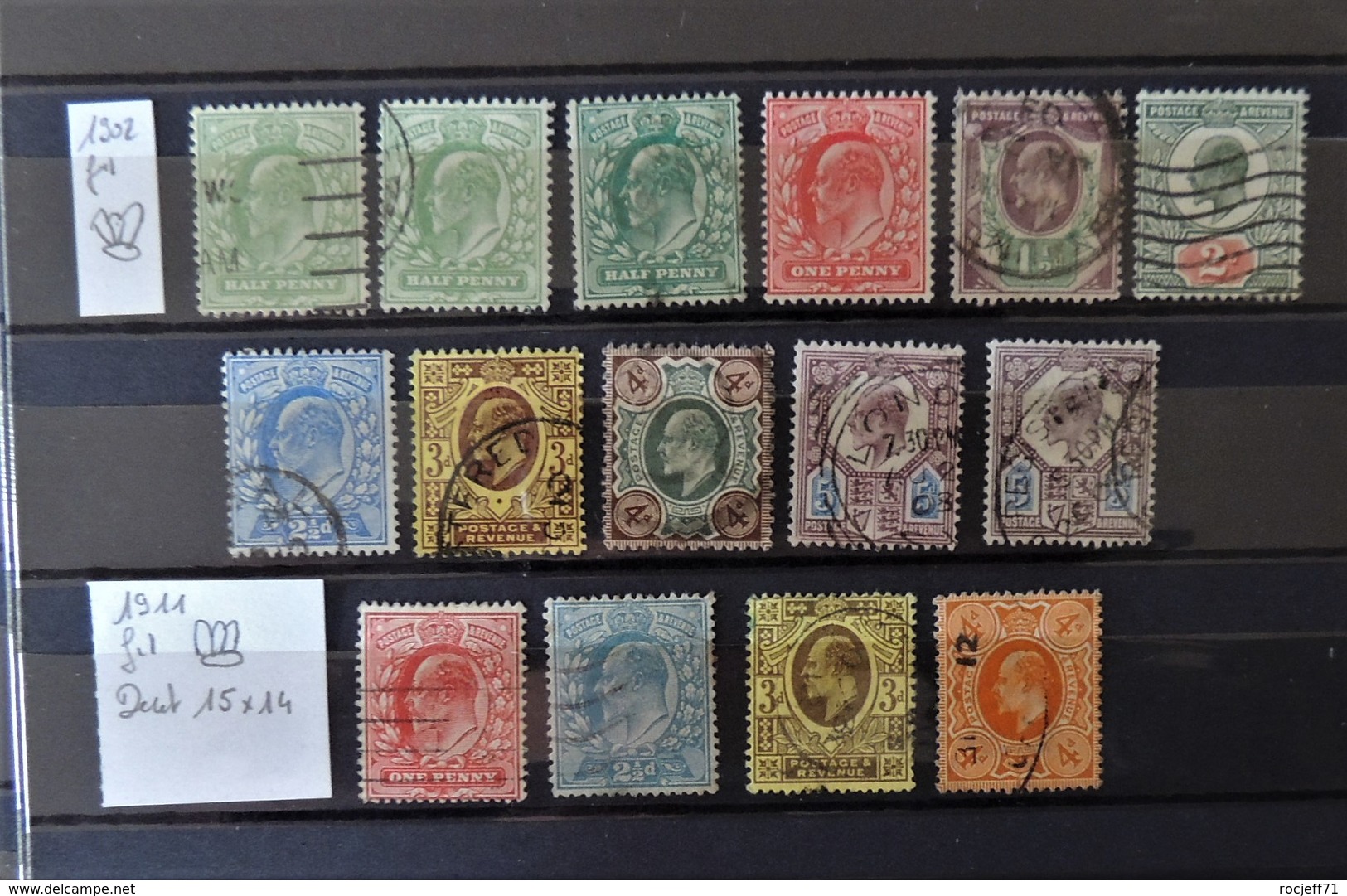 GB - 1902 And 1911  Lot De Edward VII  - Value : 145 Euros - Used Stamps