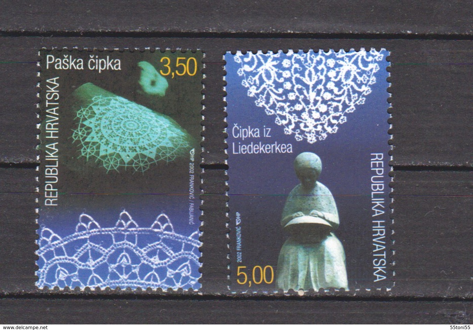 2002 Croatia Joint Issue With Belgium (Yv. 584-85)  2 – MNH - Croatie