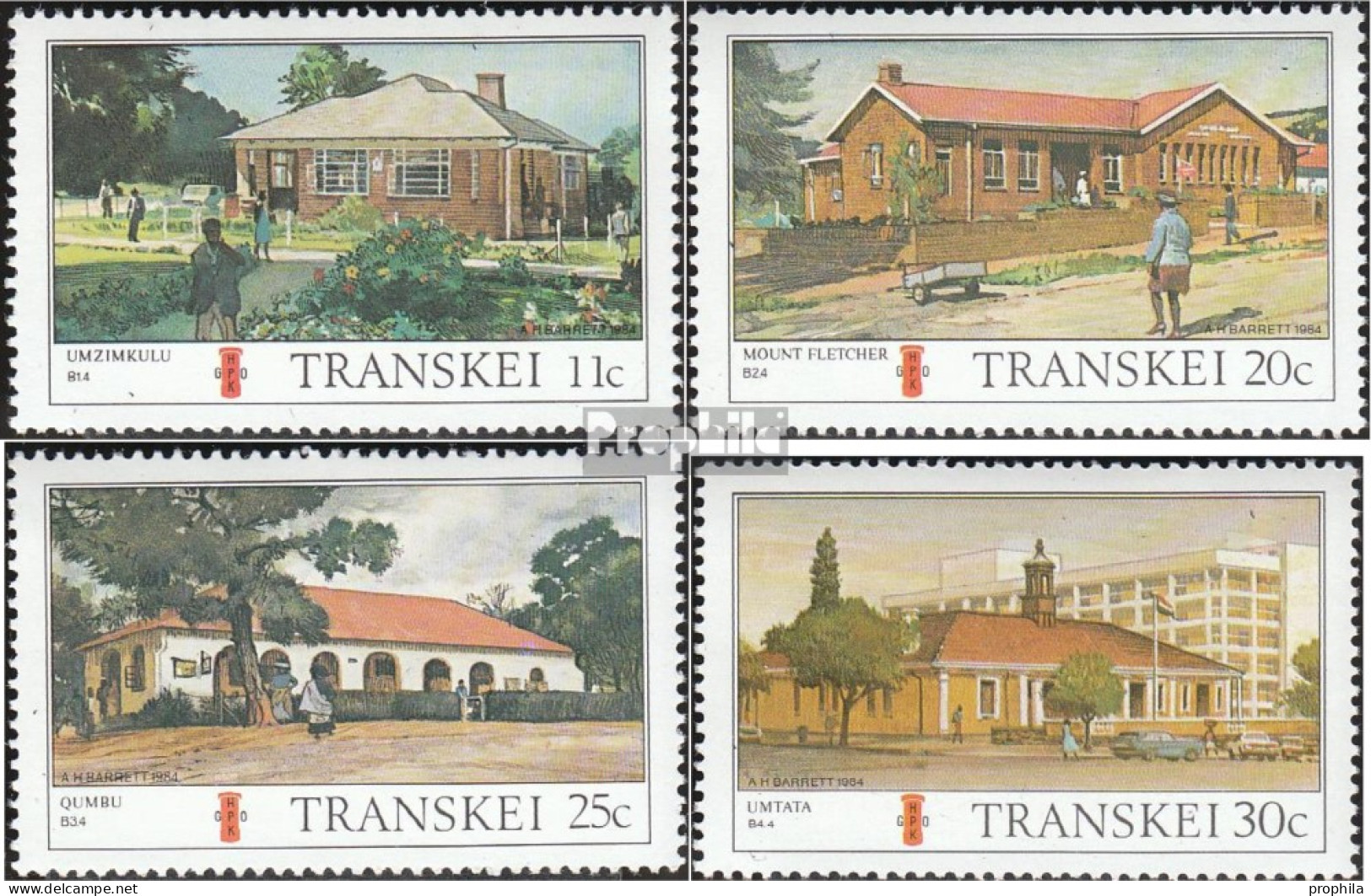 Südafrika - Transkei 155-158 (kompl.Ausg.) Postfrisch 1984 Postämter - Transkei