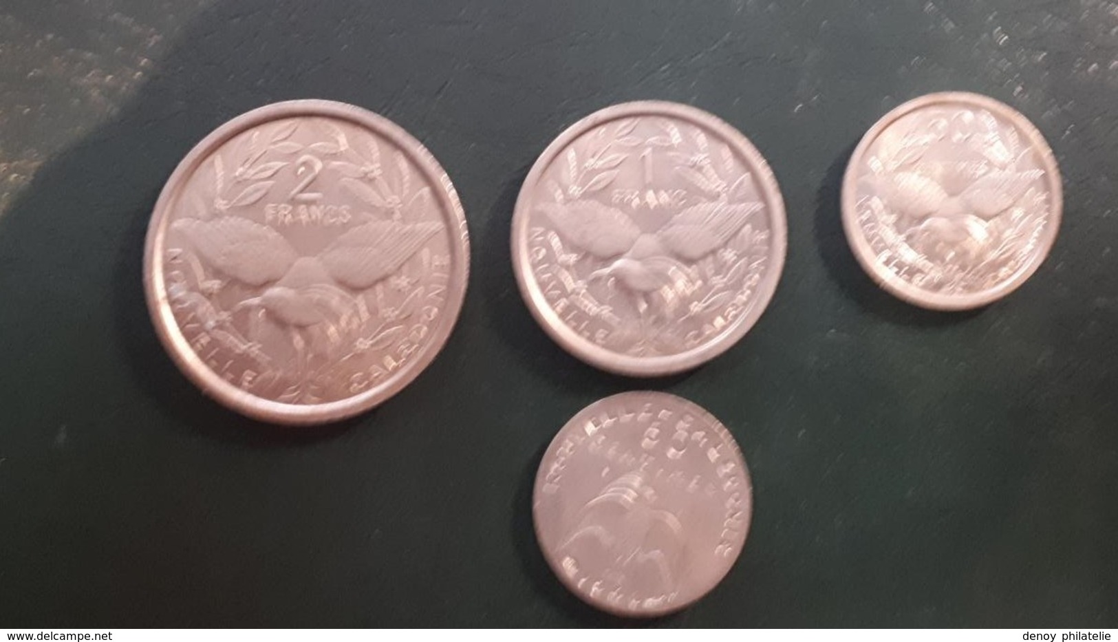 Nouvelle Calédonie Lot De 4 Essai Diférents 2 Franc 1 Franc, 2 Cinquantes Centimes - Nouvelle-Calédonie