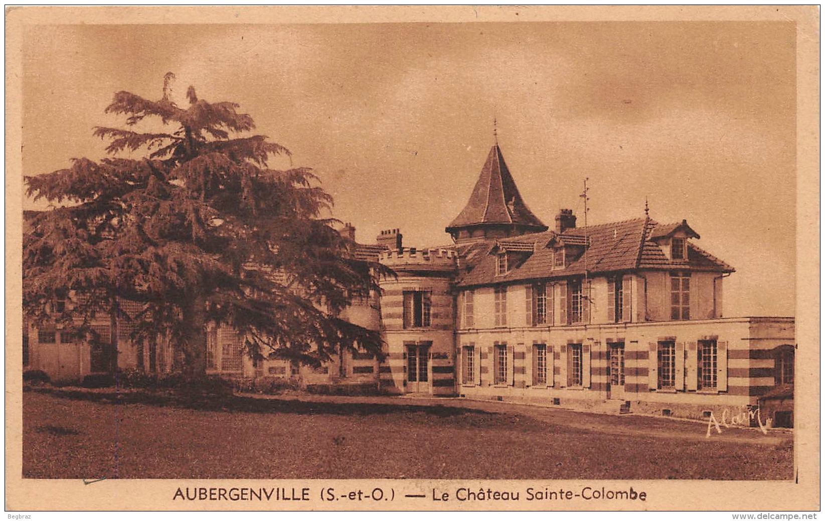 AUBERGENVILLE      CHATEAU DE STE COLOMBE - Aubergenville