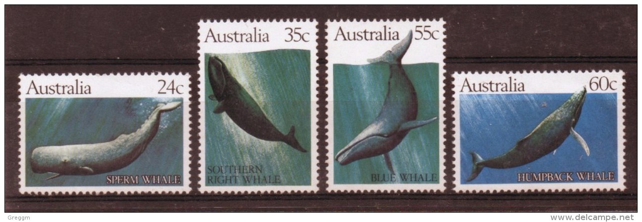 Australia Set Of Stamps Each Showing Whales - Ungebraucht