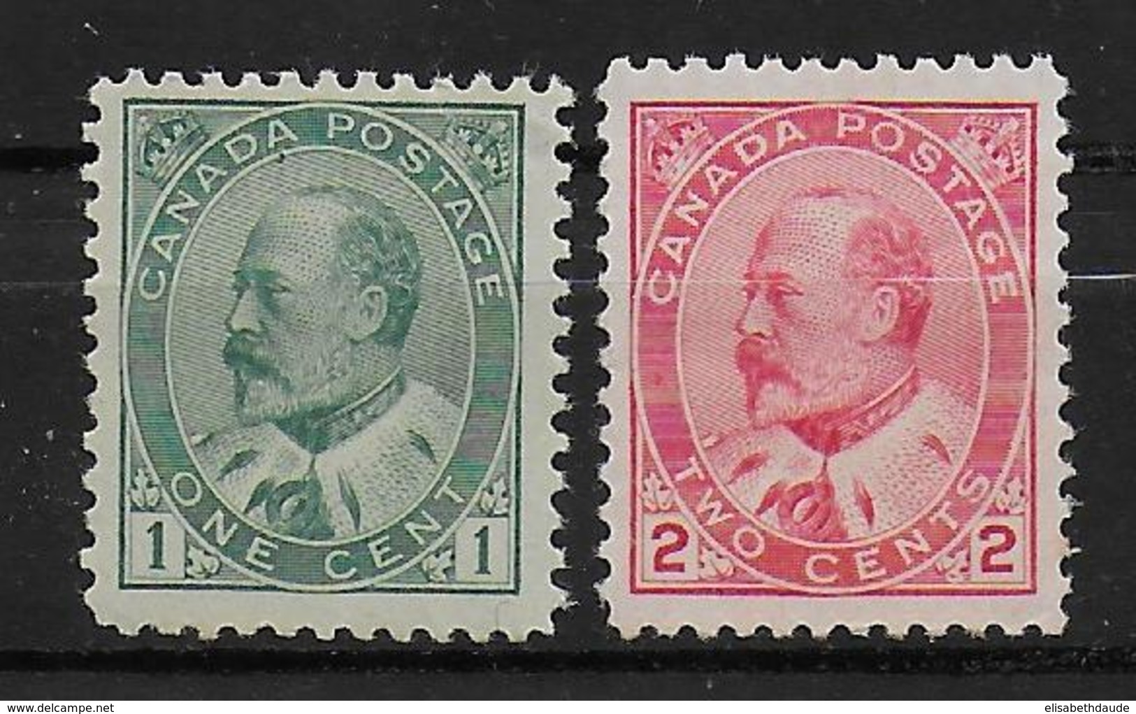 CANADA - YVERT N°78/79 * MLH - CHARNIERE LEGERE - COTE = 50 EUR. - Neufs