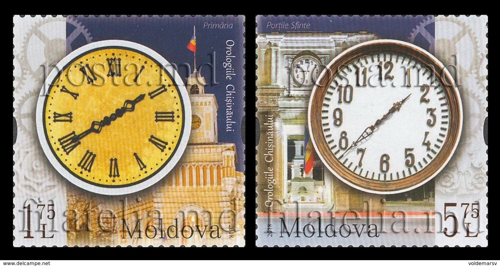 Moldova 2018 Mih. 1063/64 Chisinau Clocks MNH ** - Moldova