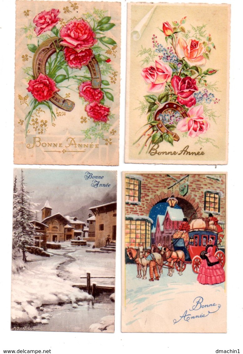 Lot De 8 Cartes Postales, Bonne Année, Anniversaire,enfants -voir état - Altri & Non Classificati