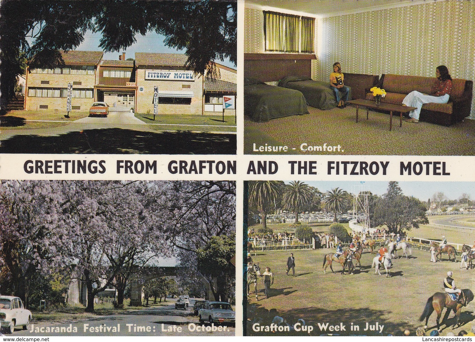 Postcard Greetings From Grafton And The Fitzroy Motel New South Wales NSW My Ref  B23166 - Other & Unclassified