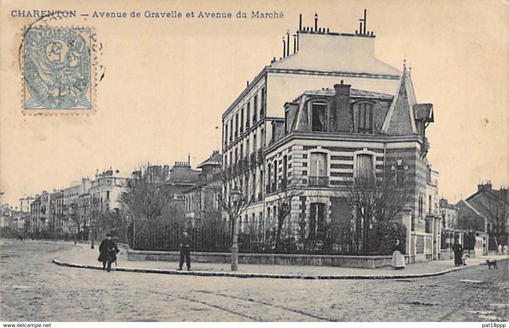 21 - CHARENTON : Avenue De Gravelle Et Avenue Du Marché - CPA - Côte D'Or - Autres & Non Classés