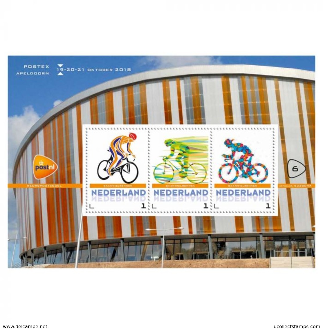 Nederland 2018  Wielrennen Cycling  Sport 3  Blok        Postfris/mnh/sans Charniere - Ongebruikt