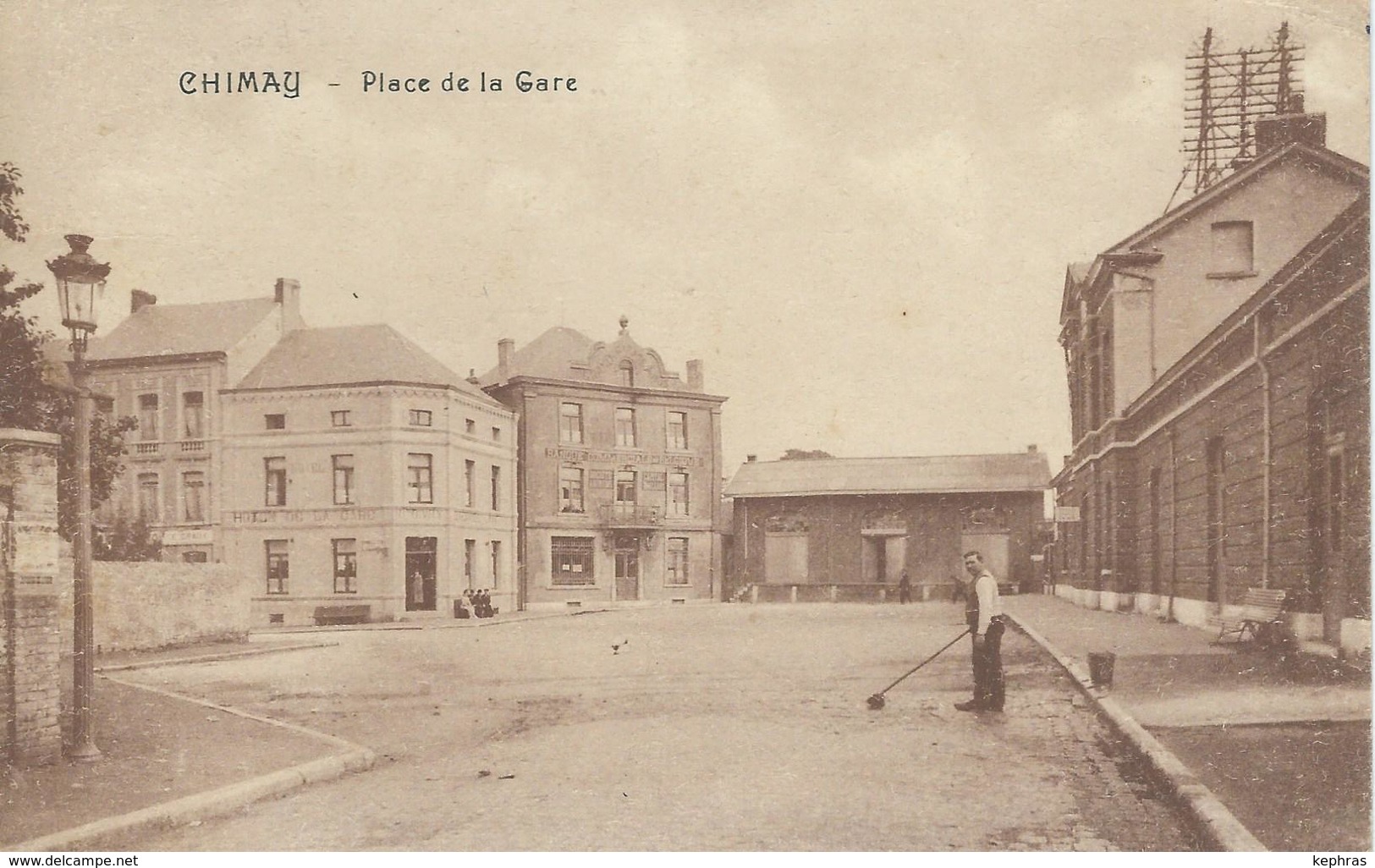 CHIMAY : Place De La Gare - RARE VARIANTE - Edition, E. Hubert-Hardy Cachet De La Poste 1923 - Chimay