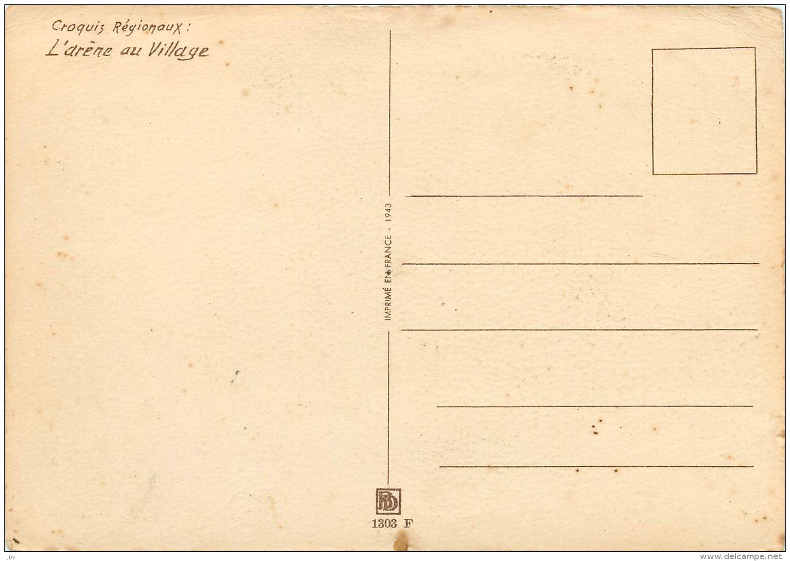 COURSE LANDAISE, L'ARENE AU VILLAGE - Illustration De J.H. BONNEFOY - Autres & Non Classés