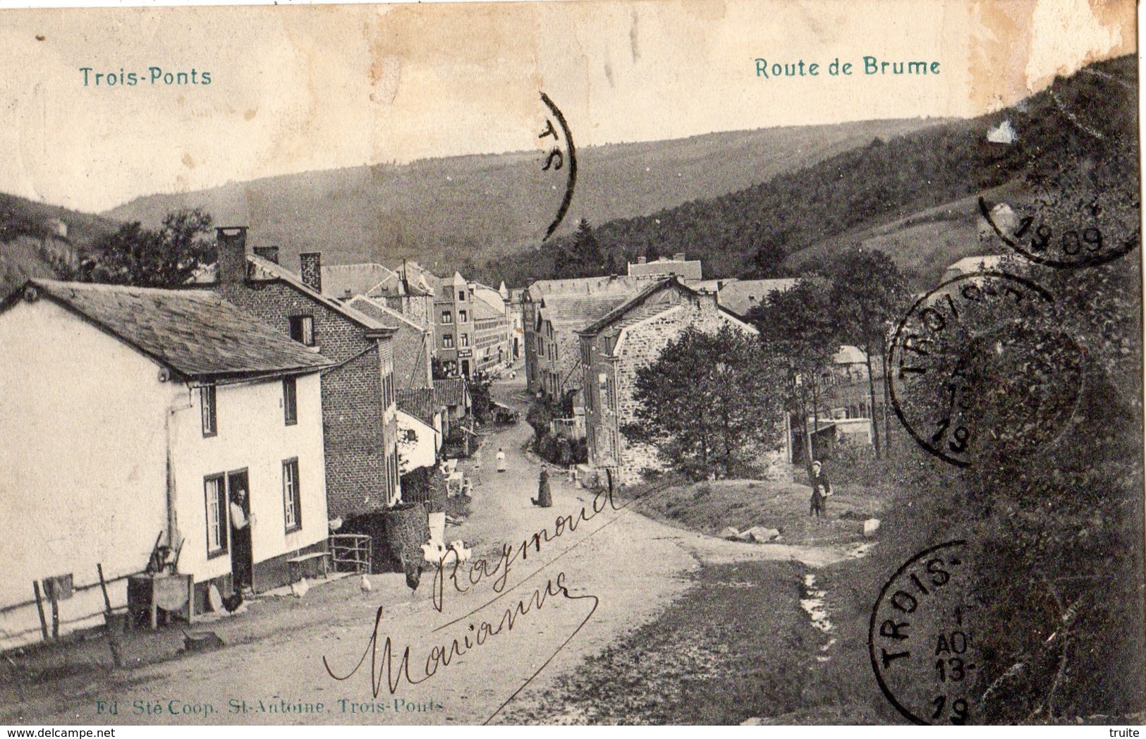 TROIS-PONTS ROUTE DE BRUNE - Trois-Ponts