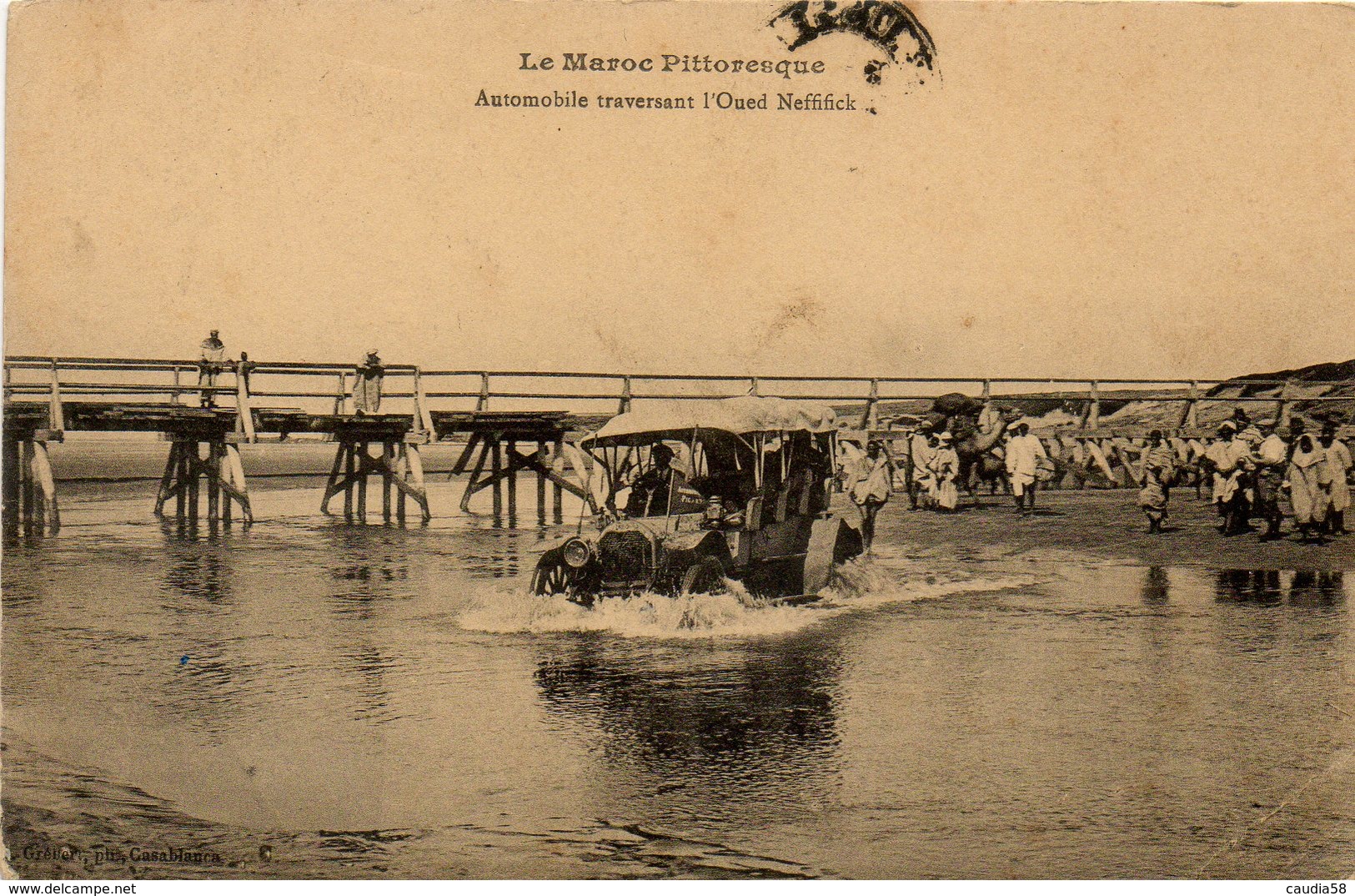 Le Maroc Pittoresque. Automobile Traversant L'oued Neffifick. - Otros & Sin Clasificación