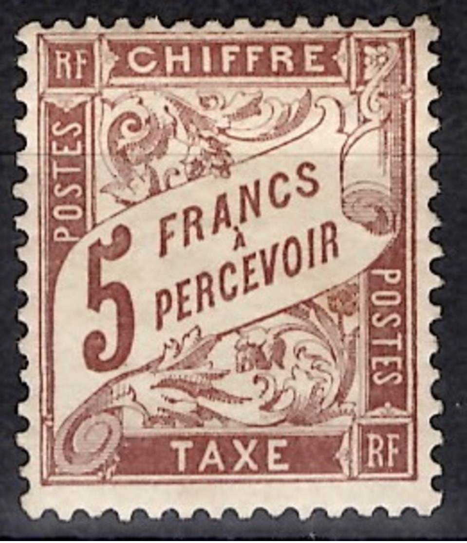 France Timbre Taxe YT N° 27 Neuf *. Gomme D'origine. Signé Roumet. B/TB. A Saisir! - 1859-1959 Nuovi