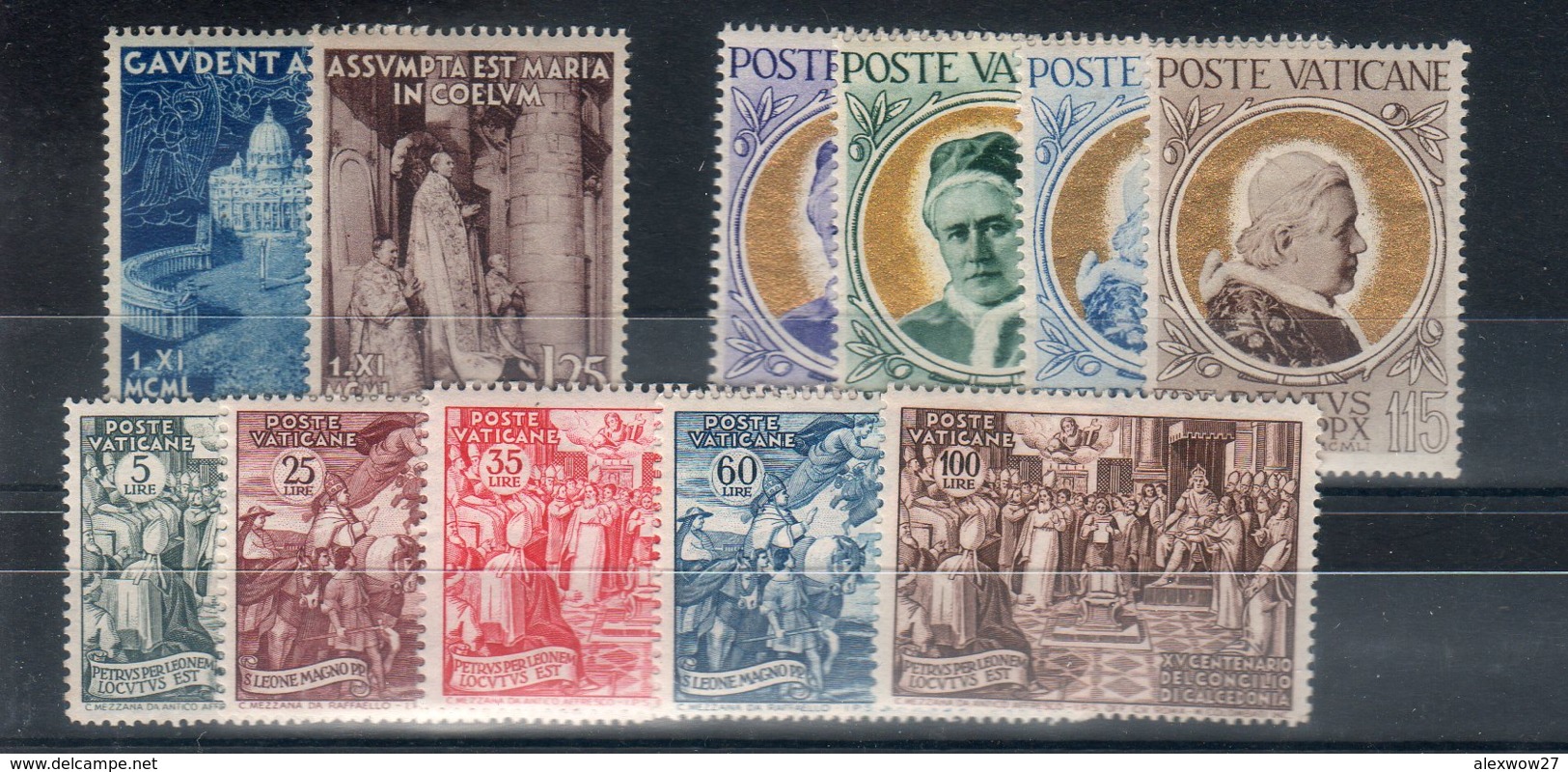 Vaticano 1951 -Annata Completa  - **MNH /VF - Annate Complete