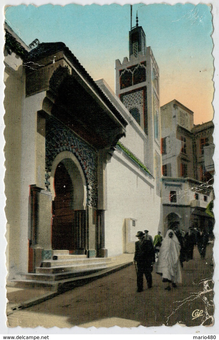 TANGER   LA  GRANDE  MOSQUEE  DU  PETIT-SOCCO    2 SCAN      (VIAGGIATA) - Tanger