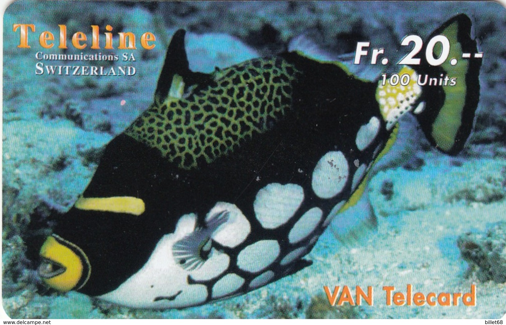 Telecarte SUISSE TELELINE -  POISSON - Fish