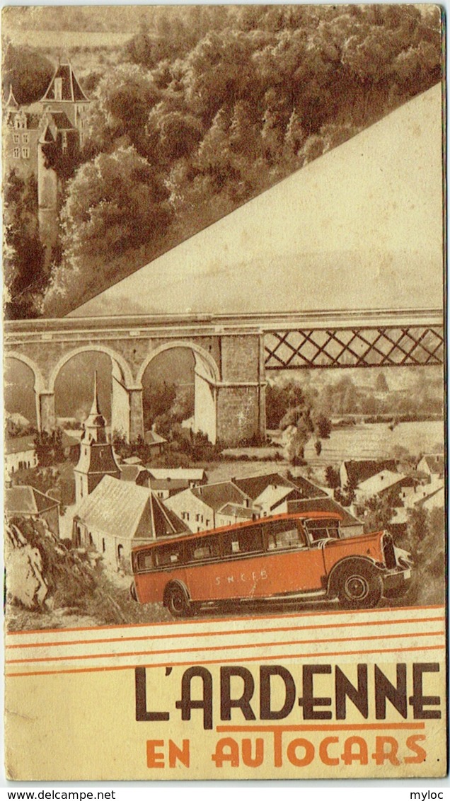 Brochure. L'Ardenne En Autocars. 1931. - Belgique