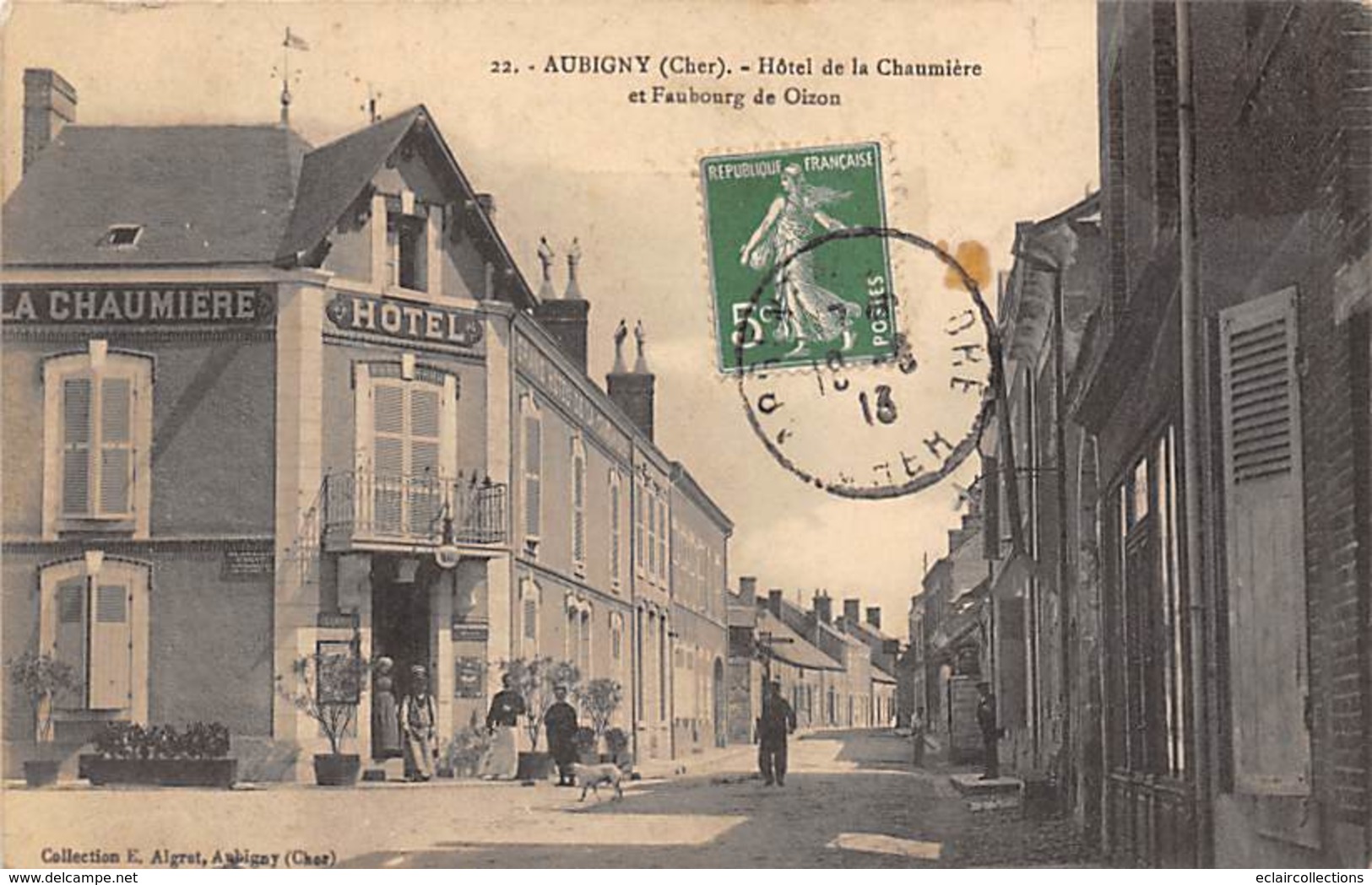 Aubigny Sur Nère      18      Hôtel De La Chaumière        (voir Scan) - Aubigny Sur Nere