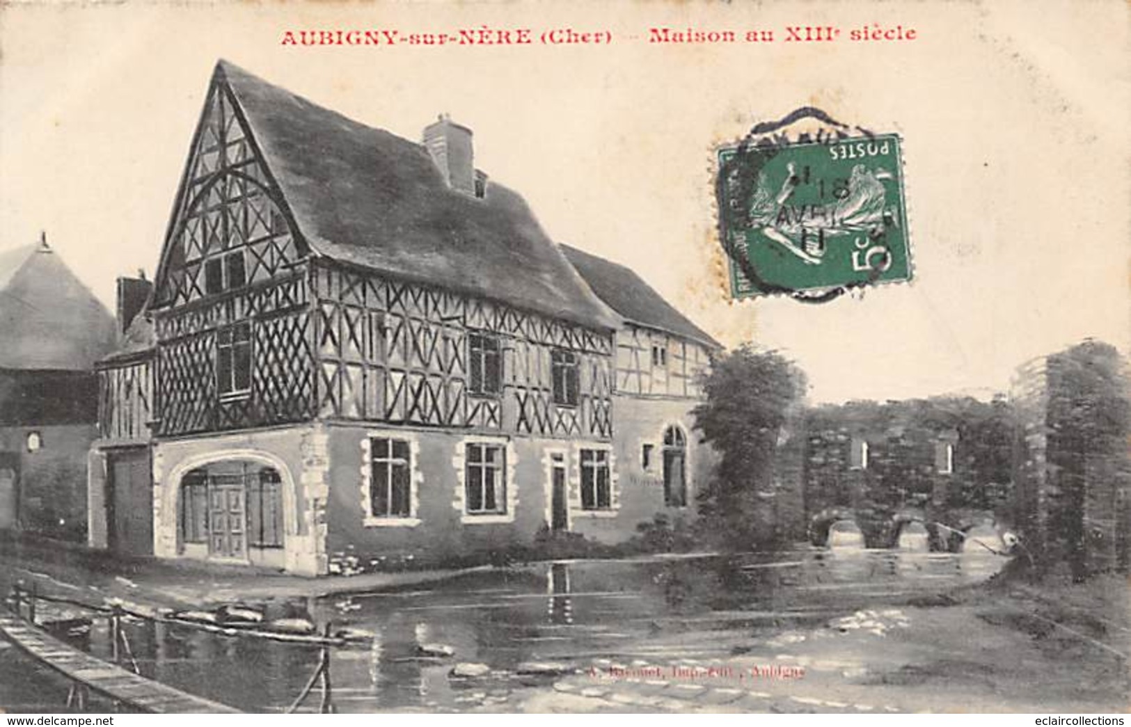 Aubigny Sur Nère      18     Maison Du XIII  ème            (voir Scan) - Aubigny Sur Nere