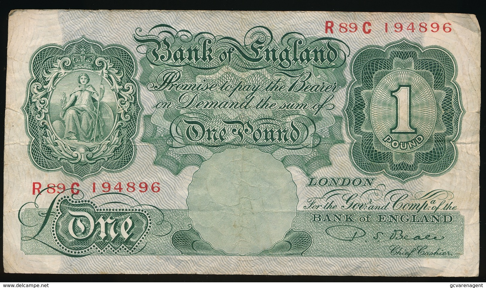 BANK OF ENGLAND  ONE POND - 1 Pound