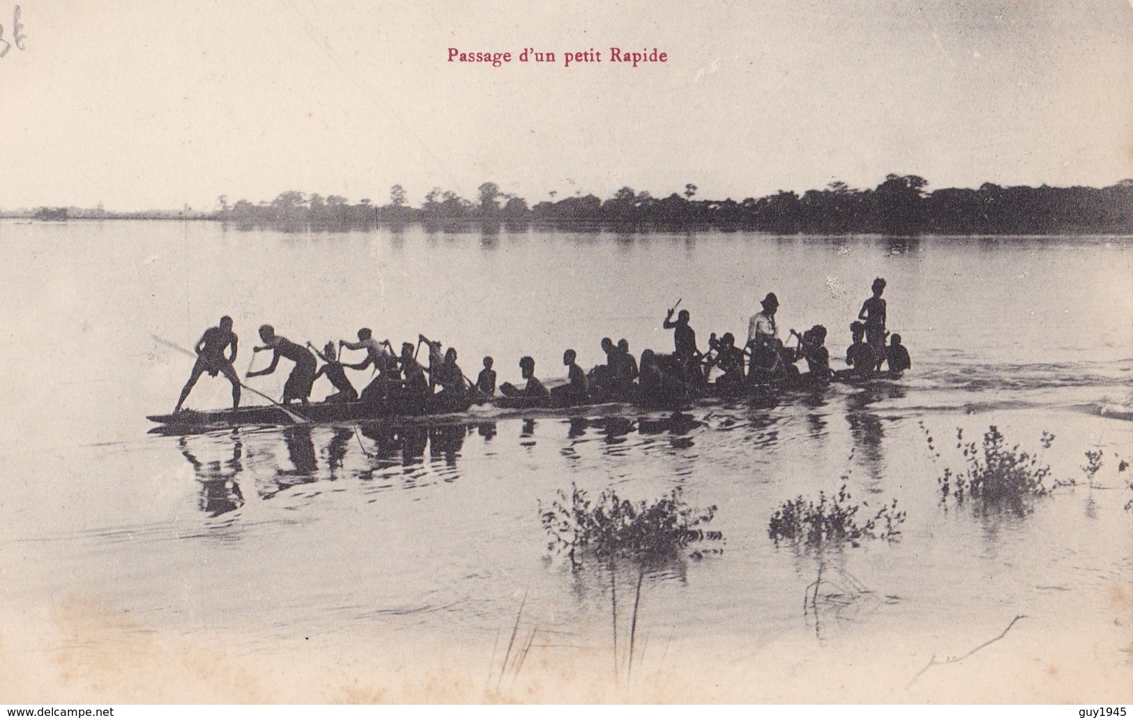 CONGO  Passage D'un Petit Rapide - Congo Français