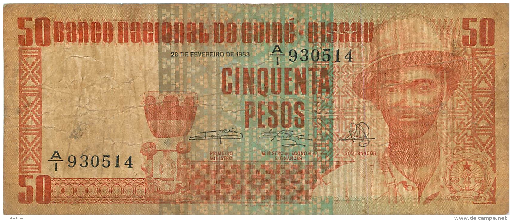 BILLET GUINE BISSAU  50 PESOS - Guinea-Bissau