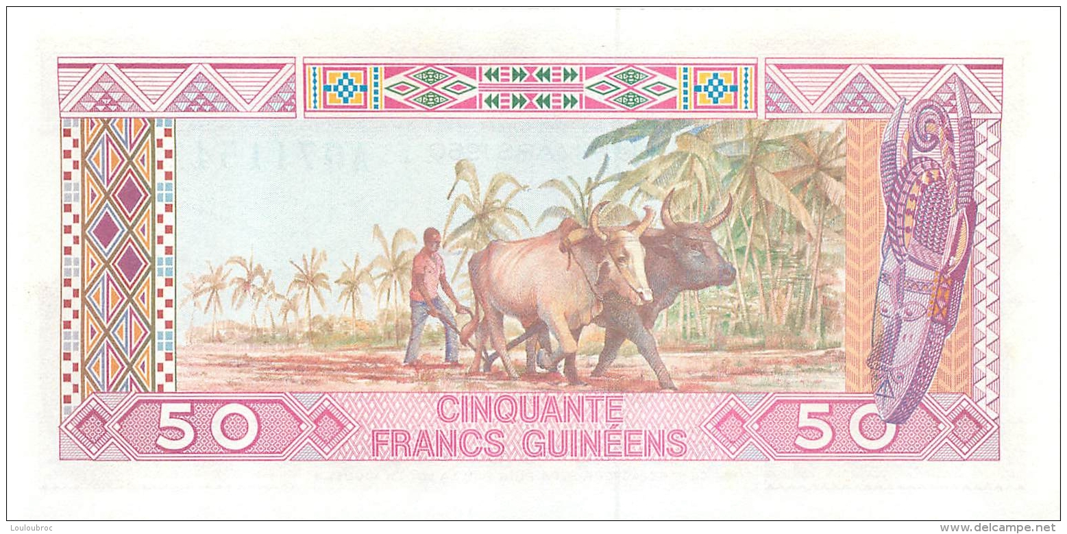 BILLET GUINEE 50 FRANCS GUINEENS 1960 - Guinée