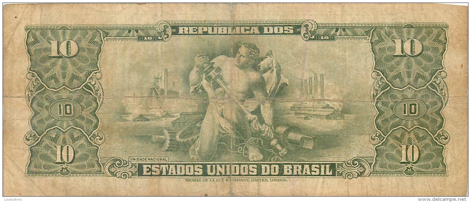 BILLET  BRASIL BRESIL 10   DEZ CRUZEIROS - Brésil