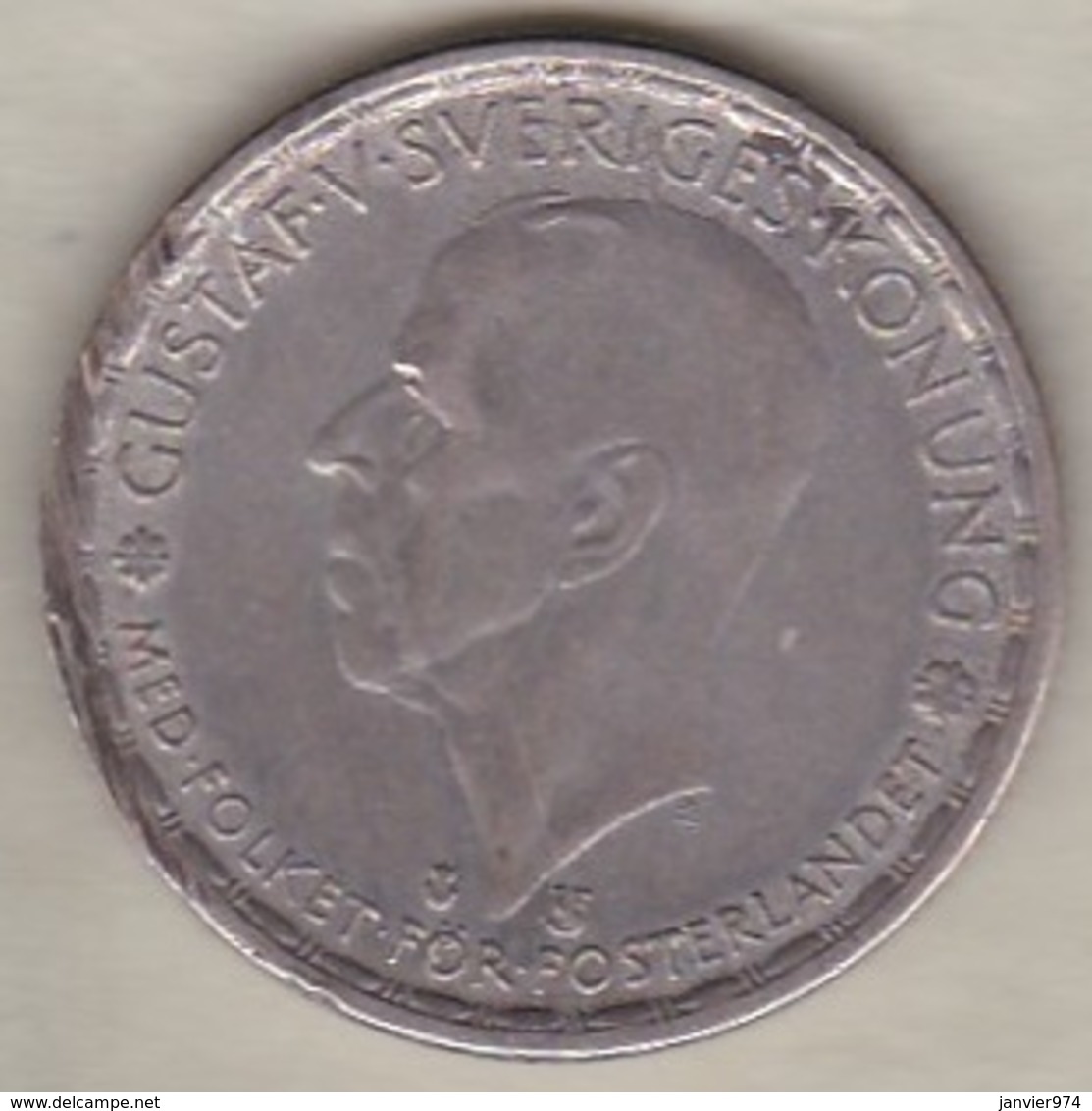 Sweden 1 Krona 1949 TS Gustaf V , En Argent . KM# 814 - Schweden