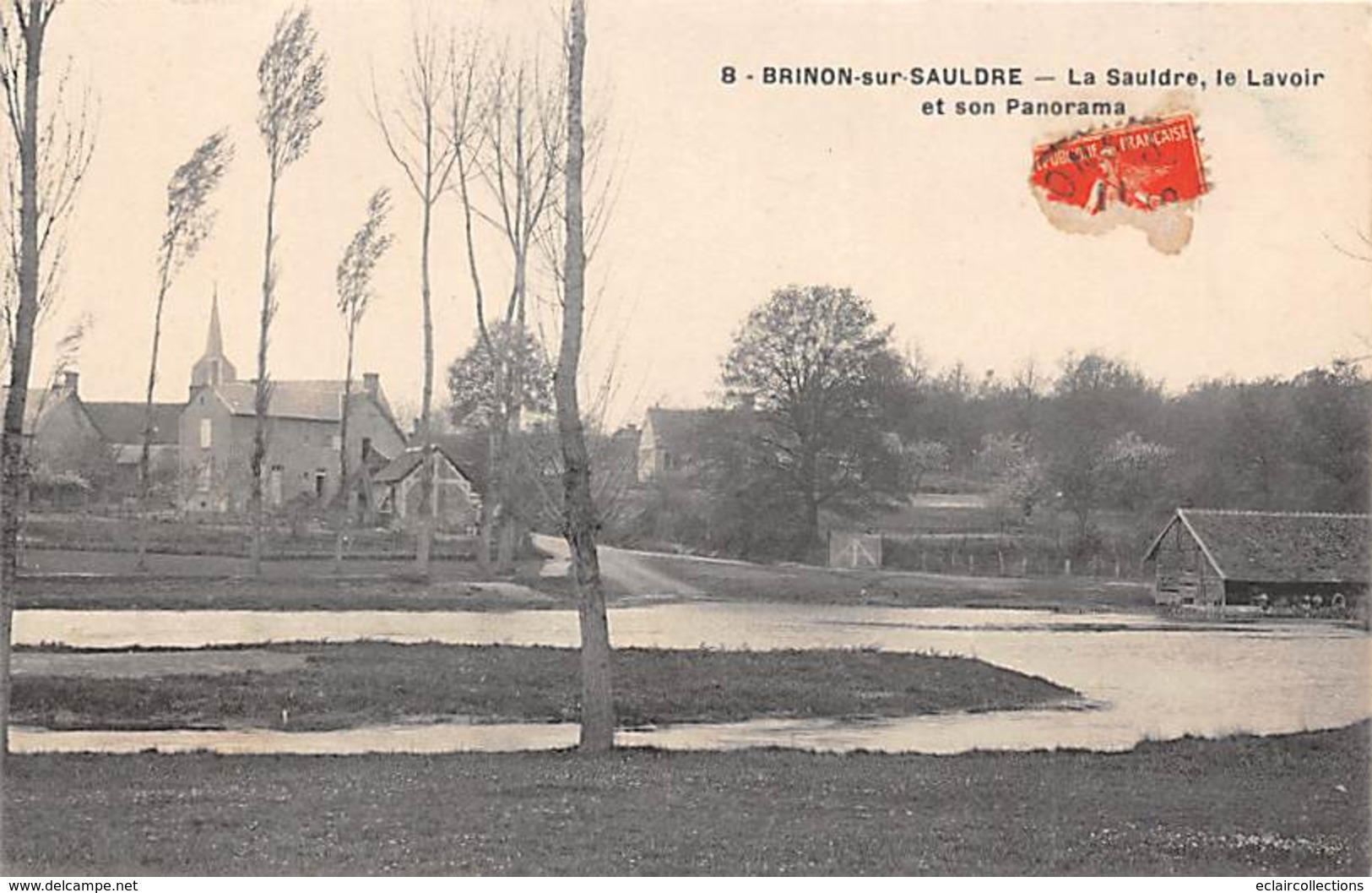 Brinon Sur Sauldre       18        Le Lavoir Et Son Panorama            ( Voir Scan) - Brinon-sur-Sauldre