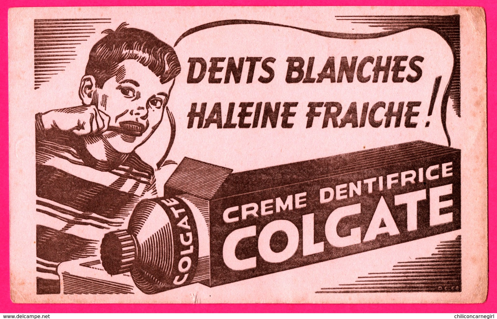 BUVARD - Dentifrice COLGATE - Dents Blanches - Haleine Fraîche ! - Crème Dentifrice - Garçon - Perfume & Beauty